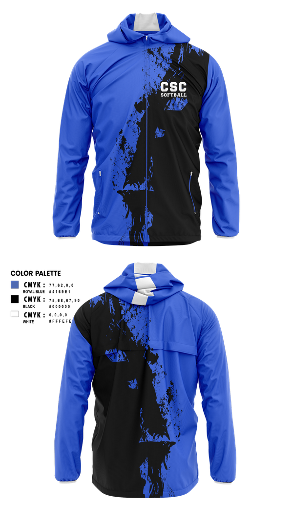 Windbreaker, CSC Softball, Softball, Teamtime, Team time, sublimation, custom sports apparel, team uniforms, spirit wear, spiritwear, sports uniforms, custom shirts, team store, custom team store, fundraiser sports, apparel fundraiser