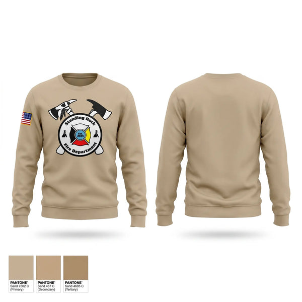 Crew Neck Sweatshirt, STANDING ROCK FIRE DEPARTMENT, Fire Department, Teamtime, Team time, sublimation, custom sports apparel, team uniforms, spirit wear, spiritwear, sports uniforms, custom shirts, team store, custom team store, fundraiser sports, apparel fundraiser