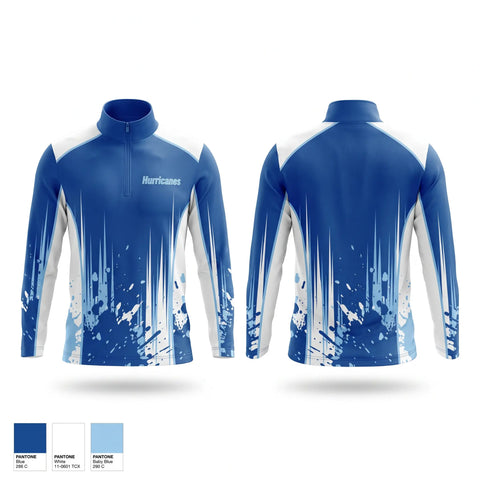 Quarter Zip Jacket, Hurricanes, Baseball, Teamtime, Team time, sublimation, custom sports apparel, team uniforms, spirit wear, spiritwear, sports uniforms, custom shirts, team store, custom team store, fundraiser sports, apparel fundraiser