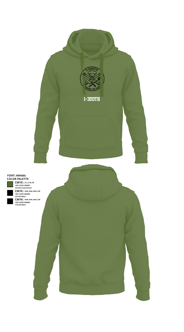 Hoodie, 1-320th, , Teamtime, Team time, sublimation, custom sports apparel, team uniforms, spirit wear, spiritwear, sports uniforms, custom shirts, team store, custom team store, fundraiser sports, apparel fundraiser
