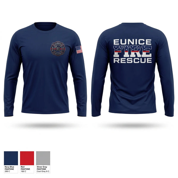 Long Sleeve Performance Shirt, Eunice Fire Department, Fire Department, Teamtime, Team time, sublimation, custom sports apparel, team uniforms, spirit wear, spiritwear, sports uniforms, custom shirts, team store, custom team store, fundraiser sports, apparel fundraiser