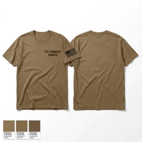 Old School Cotton Feel Shirt, Fox company reapers, National Guard, Teamtime, Team time, sublimation, custom sports apparel, team uniforms, spirit wear, spiritwear, sports uniforms, custom shirts, team store, custom team store, fundraiser sports, apparel fundraiser