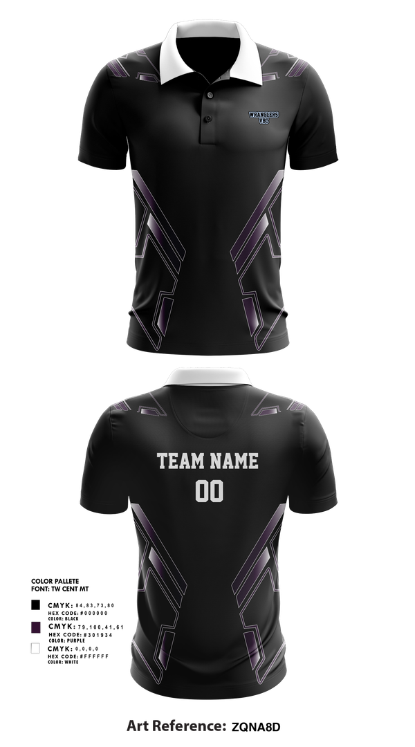 Short Sleeve Performance Polo, Wrangler VBC, Women's Volleyball, Teamtime, Team time, sublimation, custom sports apparel, team uniforms, spirit wear, spiritwear, sports uniforms, custom shirts, team store, custom team store, fundraiser sports, apparel fundraiser