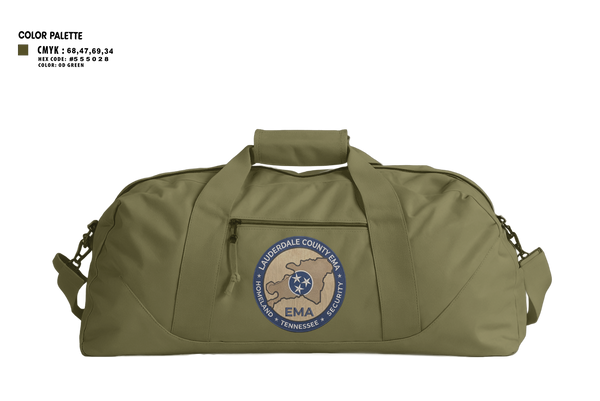Duffle Bag, Lauderdale County Emergency Management Homeland Securtiy, Fire Department, Teamtime, Team time, sublimation, custom sports apparel, team uniforms, spirit wear, spiritwear, sports uniforms, custom shirts, team store, custom team store, fundraiser sports, apparel fundraiser