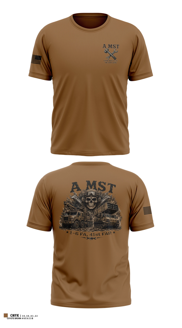 Short Sleeve Performance Shirt, A Battery, 1-6 FA, A MST, Army, Teamtime, Team time, sublimation, custom sports apparel, team uniforms, spirit wear, spiritwear, sports uniforms, custom shirts, team store, custom team store, fundraiser sports, apparel fundraiser