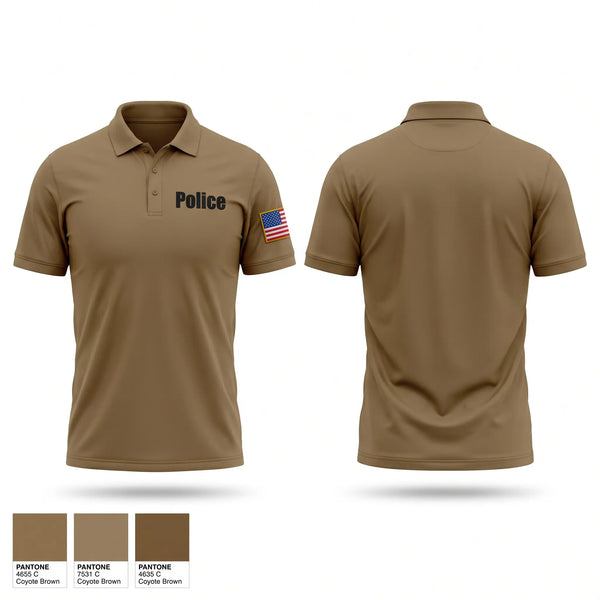 Short Sleeve Performance Polo, Police, Navy, Teamtime, Team time, sublimation, custom sports apparel, team uniforms, spirit wear, spiritwear, sports uniforms, custom shirts, team store, custom team store, fundraiser sports, apparel fundraiser