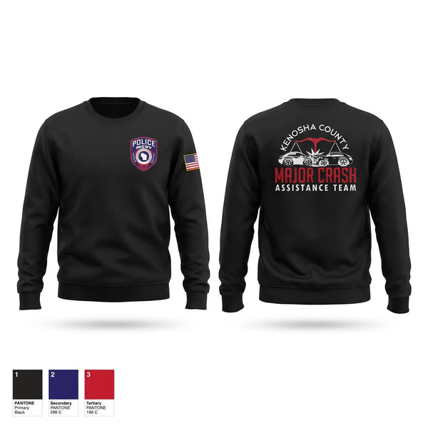 Crew Neck Sweatshirt, Kenosha Major Crash Assistance Team, Police, Teamtime, Team time, sublimation, custom sports apparel, team uniforms, spirit wear, spiritwear, sports uniforms, custom shirts, team store, custom team store, fundraiser sports, apparel fundraiser