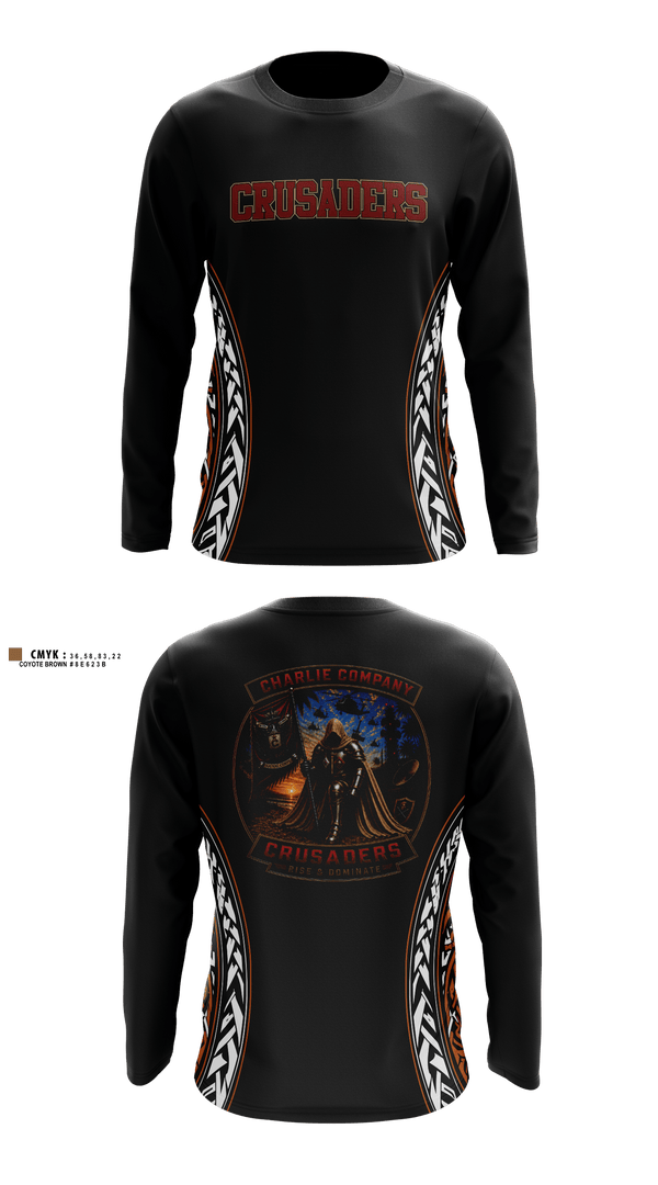 Long Sleeve Performance Shirt, CRUSADERS, Army, Teamtime, Team time, sublimation, custom sports apparel, team uniforms, spirit wear, spiritwear, sports uniforms, custom shirts, team store, custom team store, fundraiser sports, apparel fundraiser