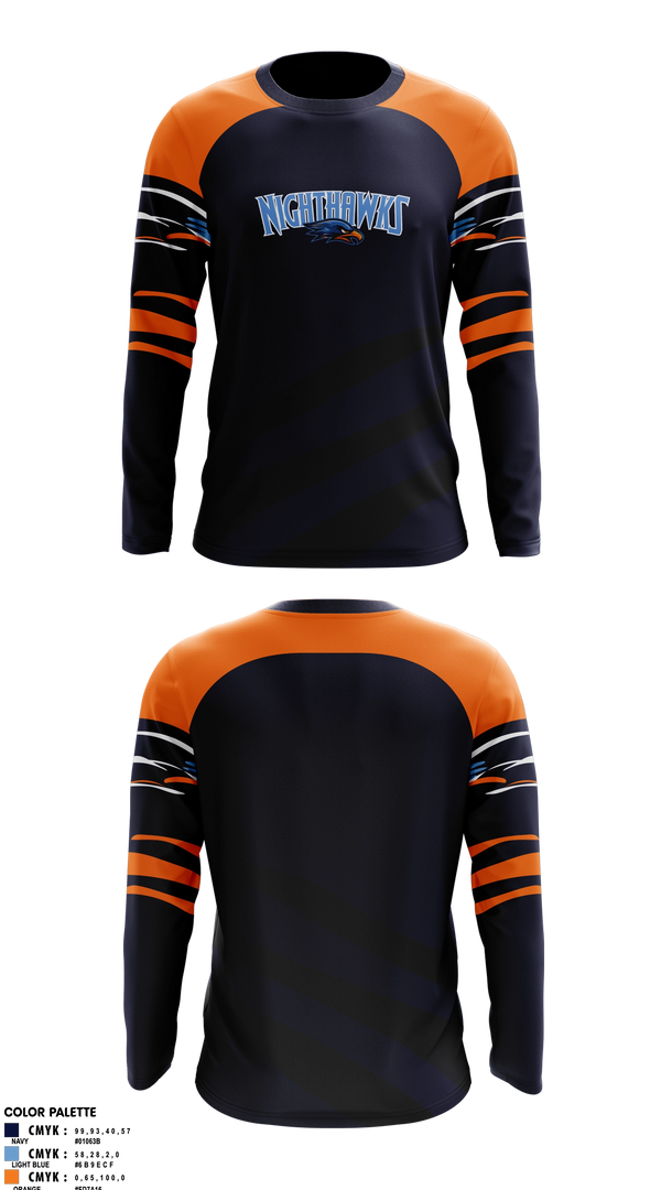 Long Sleeve Performance Shirt, Herbert Akins Road Middle School, Track & Field, Teamtime, Team time, sublimation, custom sports apparel, team uniforms, spirit wear, spiritwear, sports uniforms, custom shirts, team store, custom team store, fundraiser sports, apparel fundraiser