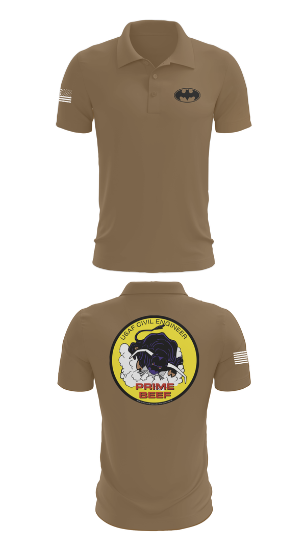 Short Sleeve Performance Polo, 185th CES, Navy, Teamtime, Team time, sublimation, custom sports apparel, team uniforms, spirit wear, spiritwear, sports uniforms, custom shirts, team store, custom team store, fundraiser sports, apparel fundraiser