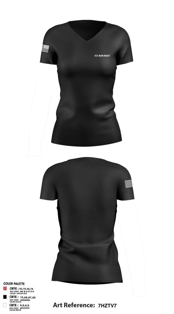 Womens Short Sleeve Vneck Shirt, F/1 AVN REGT, , Teamtime, Team time, sublimation, custom sports apparel, team uniforms, spirit wear, spiritwear, sports uniforms, custom shirts, team store, custom team store, fundraiser sports, apparel fundraiser