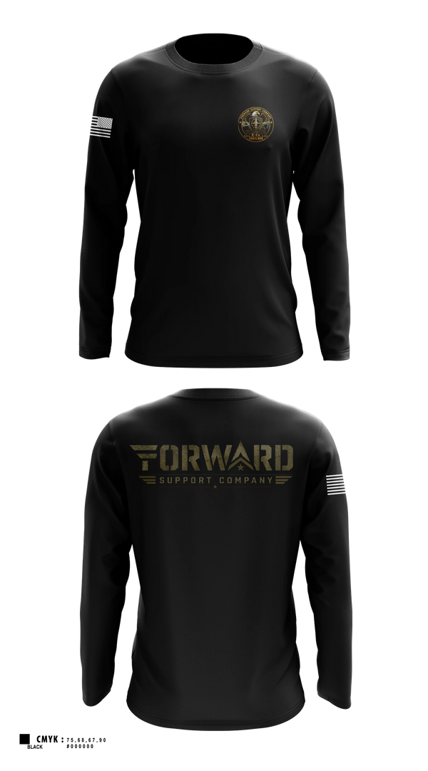 Long Sleeve Performance Shirt, E-Co 250 BSB, Army, Teamtime, Team time, sublimation, custom sports apparel, team uniforms, spirit wear, spiritwear, sports uniforms, custom shirts, team store, custom team store, fundraiser sports, apparel fundraiser