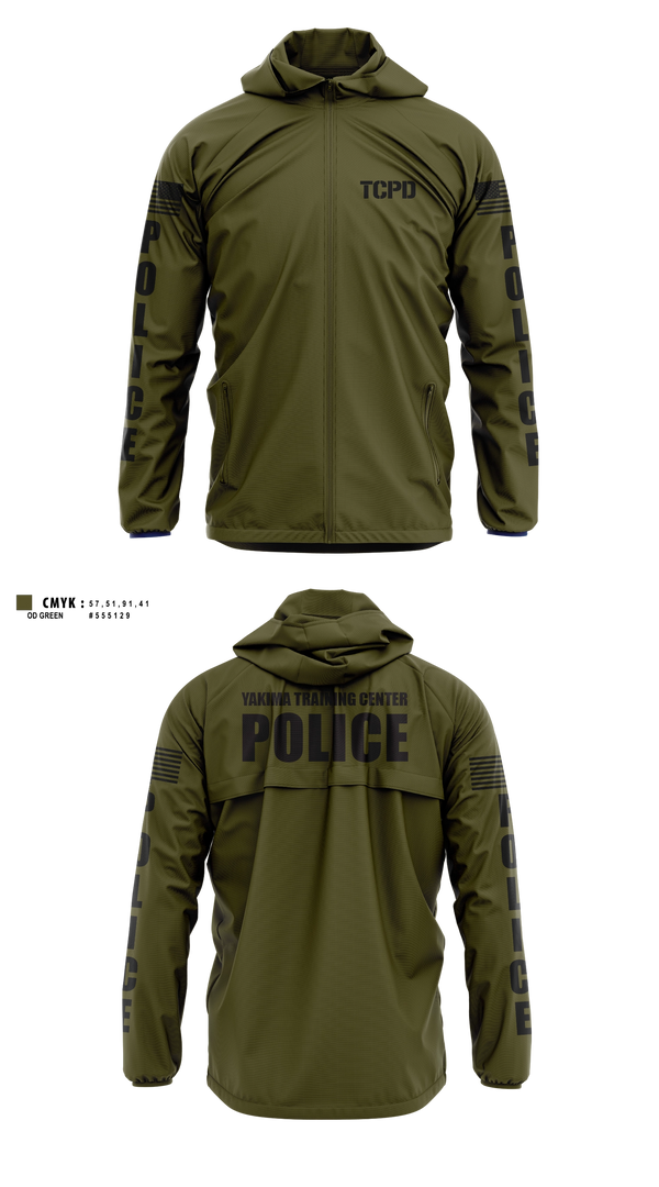 Windbreaker, Yakima Training Center Police Department, Police, Teamtime, Team time, sublimation, custom sports apparel, team uniforms, spirit wear, spiritwear, sports uniforms, custom shirts, team store, custom team store, fundraiser sports, apparel fundraiser