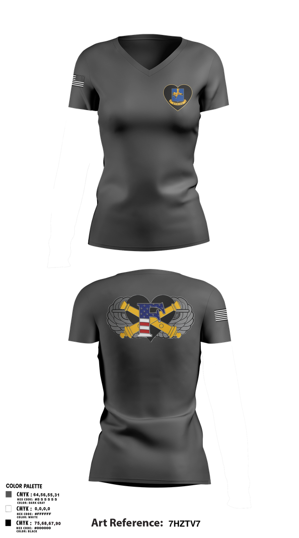 Womens Short Sleeve Vneck Shirt, Freedom BTRY, 1-320th FAR, , Teamtime, Team time, sublimation, custom sports apparel, team uniforms, spirit wear, spiritwear, sports uniforms, custom shirts, team store, custom team store, fundraiser sports, apparel fundraiser