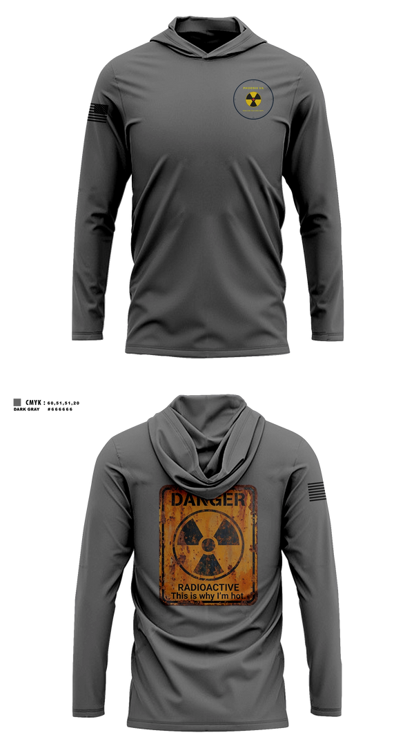 Long Sleeve hooded sunshirt, PHX NUC MED, Air Force, Teamtime, Team time, sublimation, custom sports apparel, team uniforms, spirit wear, spiritwear, sports uniforms, custom shirts, team store, custom team store, fundraiser sports, apparel fundraiser