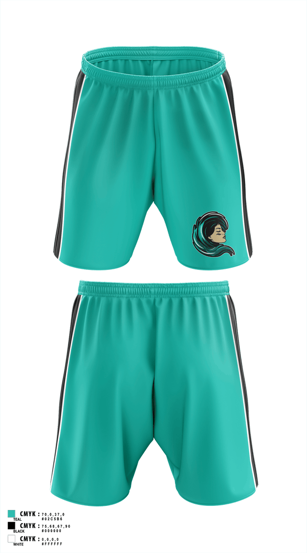 Athletic Shorts With Pockets, Jersey Shore Wave, , Teamtime, Team time, sublimation, custom sports apparel, team uniforms, spirit wear, spiritwear, sports uniforms, custom shirts, team store, custom team store, fundraiser sports, apparel fundraiser