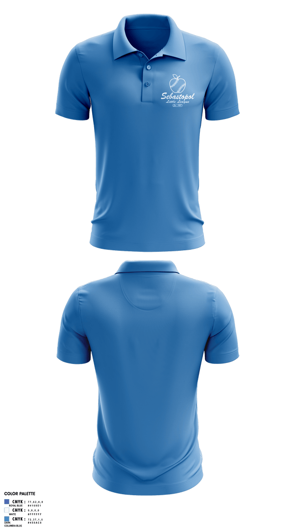 Short Sleeve Performance Polo, Sebastopol Little League, Baseball, Teamtime, Team time, sublimation, custom sports apparel, team uniforms, spirit wear, spiritwear, sports uniforms, custom shirts, team store, custom team store, fundraiser sports, apparel fundraiser