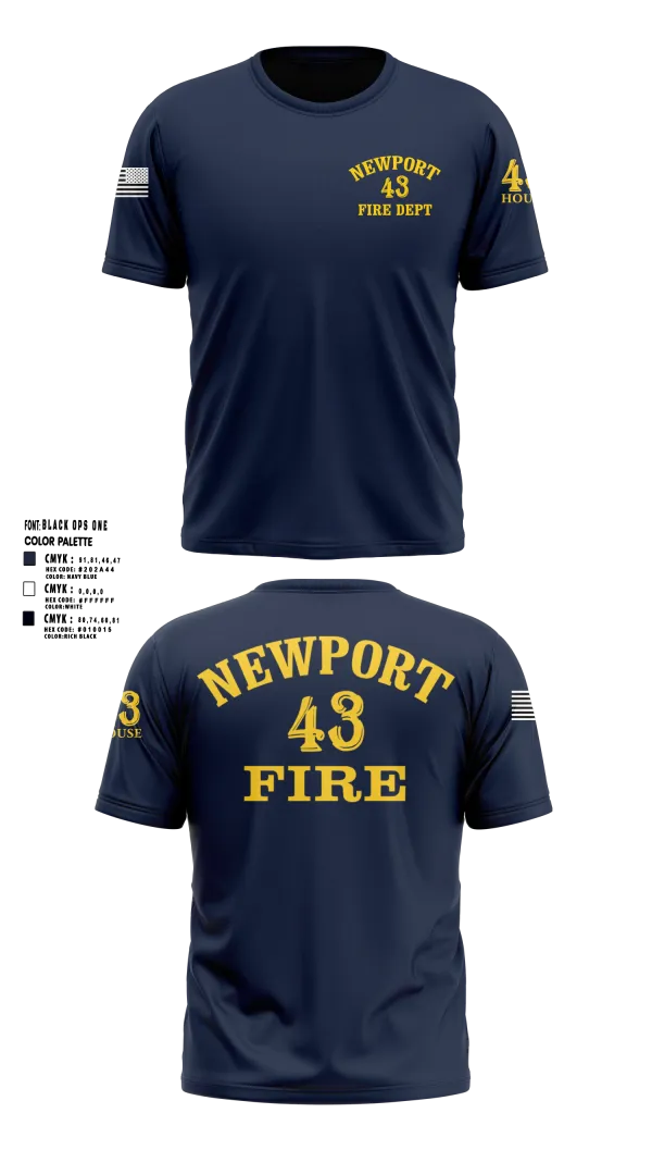 Short Sleeve Performance Shirt, Newport Fire Department, Fire Department, Teamtime, Team time, sublimation, custom sports apparel, team uniforms, spirit wear, spiritwear, sports uniforms, custom shirts, team store, custom team store, fundraiser sports, apparel fundraiser