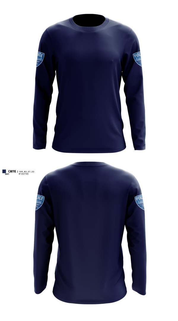 Long Sleeve Performance Shirt, Lakeland Community College Police Department, Police, Teamtime, Team time, sublimation, custom sports apparel, team uniforms, spirit wear, spiritwear, sports uniforms, custom shirts, team store, custom team store, fundraiser sports, apparel fundraiser