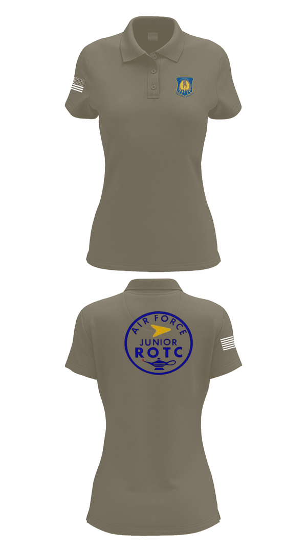 Womens Short Sleeve Performance Polo, 61st Eagle Squadron, Air Force, Teamtime, Team time, sublimation, custom sports apparel, team uniforms, spirit wear, spiritwear, sports uniforms, custom shirts, team store, custom team store, fundraiser sports, apparel fundraiser