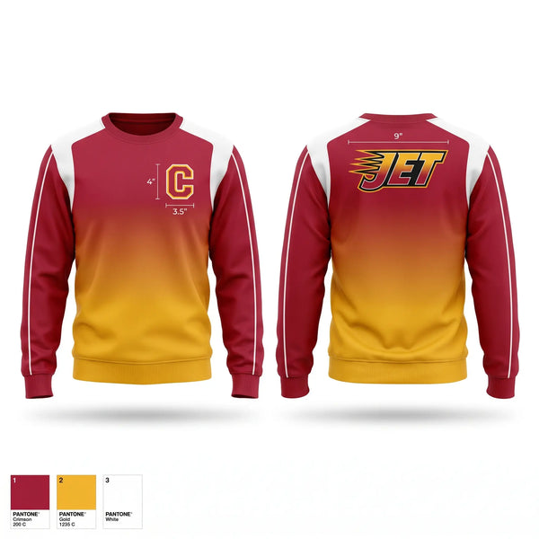 Crew Neck Sweatshirt, Chaminade Flyers, Spirit Store, Teamtime, Team time, sublimation, custom sports apparel, team uniforms, spirit wear, spiritwear, sports uniforms, custom shirts, team store, custom team store, fundraiser sports, apparel fundraiser