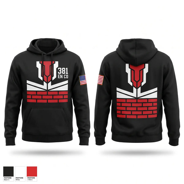 Hoodie, 381 EN CO, Army, Teamtime, Team time, sublimation, custom sports apparel, team uniforms, spirit wear, spiritwear, sports uniforms, custom shirts, team store, custom team store, fundraiser sports, apparel fundraiser