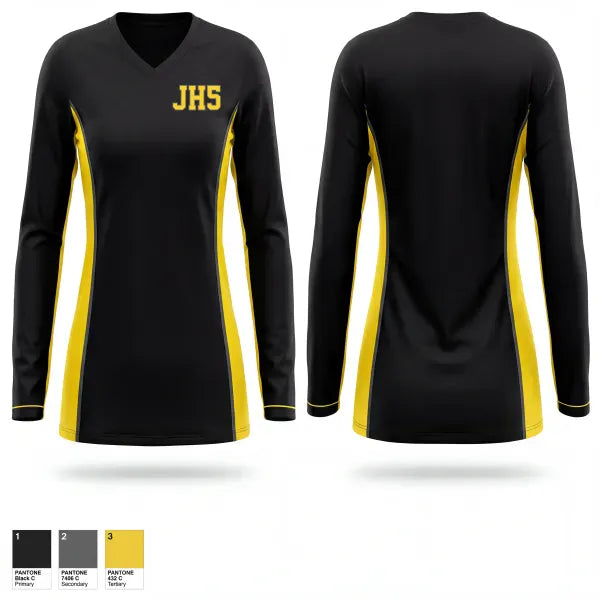 Womens Long Sleeve Vneck Shirt, JH5, Men's Basketball, Teamtime, Team time, sublimation, custom sports apparel, team uniforms, spirit wear, spiritwear, sports uniforms, custom shirts, team store, custom team store, fundraiser sports, apparel fundraiser