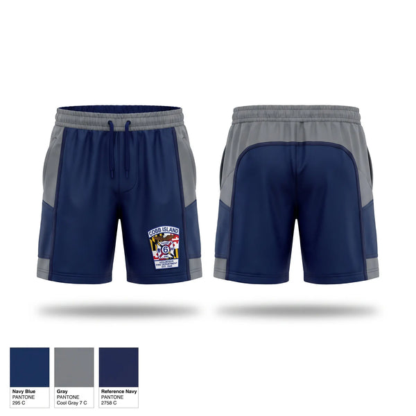 Athletic Shorts With Pockets, Cobb Island Volunteer Fire Department and EMS, Fire Department, Teamtime, Team time, sublimation, custom sports apparel, team uniforms, spirit wear, spiritwear, sports uniforms, custom shirts, team store, custom team store, fundraiser sports, apparel fundraiser