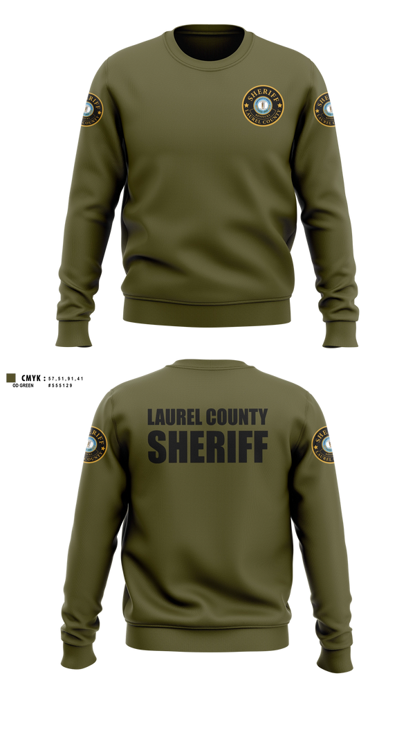 Crew Neck Sweatshirt, Laurel county sheriffs, Police, Teamtime, Team time, sublimation, custom sports apparel, team uniforms, spirit wear, spiritwear, sports uniforms, custom shirts, team store, custom team store, fundraiser sports, apparel fundraiser