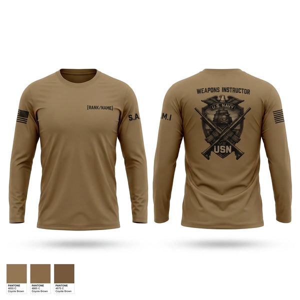 Long Sleeve Performance Shirt, NTTC Lackland Weps Unit, Navy, Teamtime, Team time, sublimation, custom sports apparel, team uniforms, spirit wear, spiritwear, sports uniforms, custom shirts, team store, custom team store, fundraiser sports, apparel fundraiser