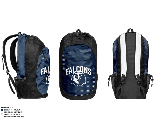 Gear Bag, Frontier School of Excellence Basketball, Men's Basketball, Teamtime, Team time, sublimation, custom sports apparel, team uniforms, spirit wear, spiritwear, sports uniforms, custom shirts, team store, custom team store, fundraiser sports, apparel fundraiser