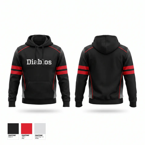 Hoodie, Diablos, Baseball, Teamtime, Team time, sublimation, custom sports apparel, team uniforms, spirit wear, spiritwear, sports uniforms, custom shirts, team store, custom team store, fundraiser sports, apparel fundraiser