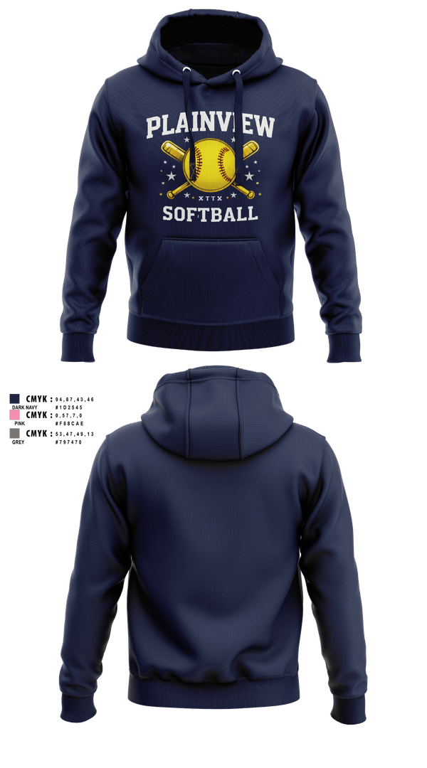 Hoodie, Plainview Softball, Softball, Teamtime, Team time, sublimation, custom sports apparel, team uniforms, spirit wear, spiritwear, sports uniforms, custom shirts, team store, custom team store, fundraiser sports, apparel fundraiser
