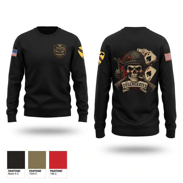 Crew Neck Sweatshirt, 120th QM Company, Army, Teamtime, Team time, sublimation, custom sports apparel, team uniforms, spirit wear, spiritwear, sports uniforms, custom shirts, team store, custom team store, fundraiser sports, apparel fundraiser