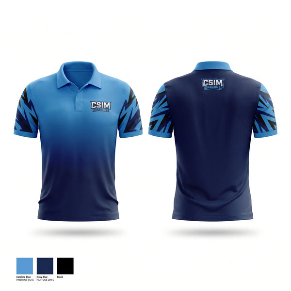 Short Sleeve Performance Polo, Dragons, Baseball, Teamtime, Team time, sublimation, custom sports apparel, team uniforms, spirit wear, spiritwear, sports uniforms, custom shirts, team store, custom team store, fundraiser sports, apparel fundraiser