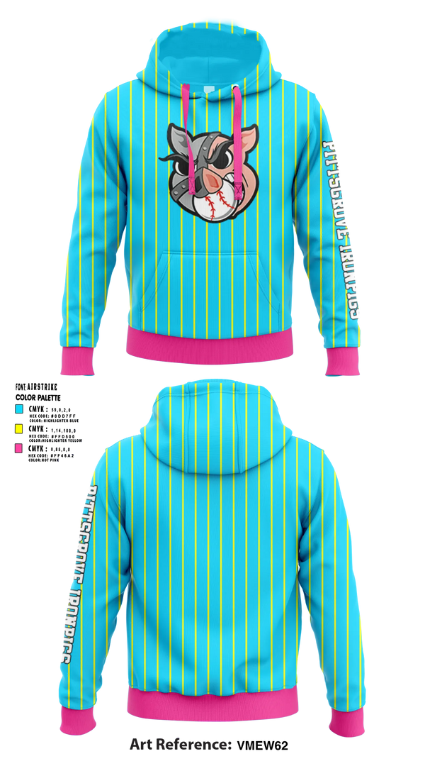 Hoodie, Pittsgrove IronPigs, Baseball, Teamtime, Team time, sublimation, custom sports apparel, team uniforms, spirit wear, spiritwear, sports uniforms, custom shirts, team store, custom team store, fundraiser sports, apparel fundraiser