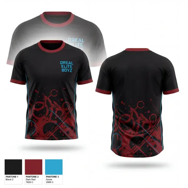 Old School Cotton Feel Shirt, D-real elite boyz, , Teamtime, Team time, sublimation, custom sports apparel, team uniforms, spirit wear, spiritwear, sports uniforms, custom shirts, team store, custom team store, fundraiser sports, apparel fundraiser