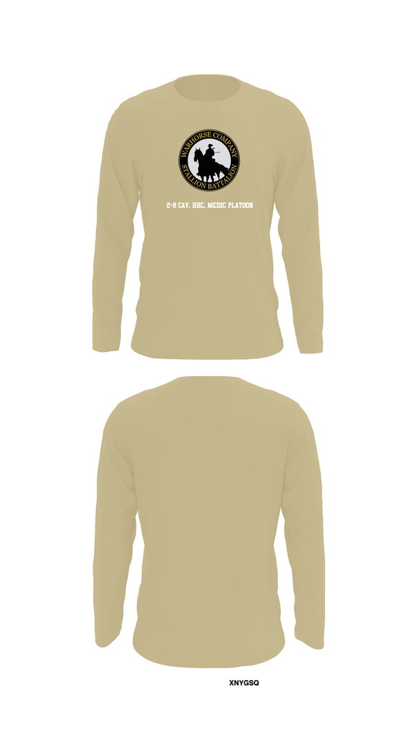 Long Sleeve Performance Shirt, 2-8 Cav, HHC, Medic Platoon, , Teamtime, Team time, sublimation, custom sports apparel, team uniforms, spirit wear, spiritwear, sports uniforms, custom shirts, team store, custom team store, fundraiser sports, apparel fundraiser