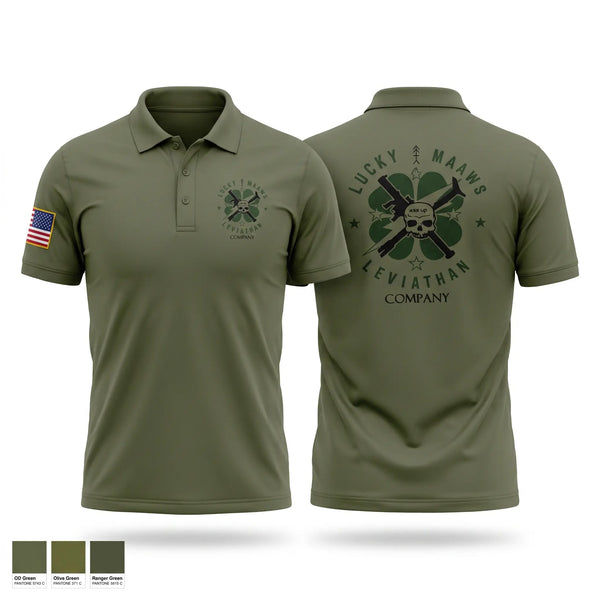 Short Sleeve Performance Polo, Lucky WPNS, Marines, Teamtime, Team time, sublimation, custom sports apparel, team uniforms, spirit wear, spiritwear, sports uniforms, custom shirts, team store, custom team store, fundraiser sports, apparel fundraiser