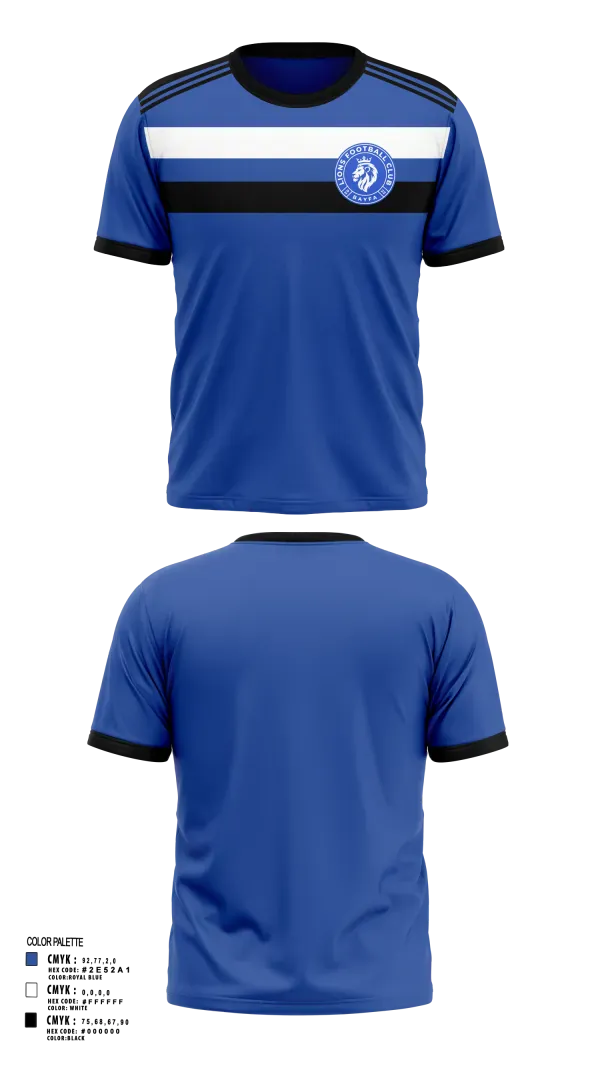 Short Sleeve Performance Shirt, BAYFA Lions, Men's Soccer, Teamtime, Team time, sublimation, custom sports apparel, team uniforms, spirit wear, spiritwear, sports uniforms, custom shirts, team store, custom team store, fundraiser sports, apparel fundraiser