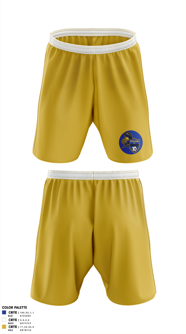 Mens Soccer Shorts, Gholson F.C., Men's Soccer, Teamtime, Team time, sublimation, custom sports apparel, team uniforms, spirit wear, spiritwear, sports uniforms, custom shirts, team store, custom team store, fundraiser sports, apparel fundraiser