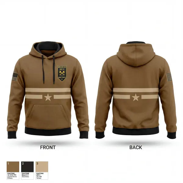 Hoodie, DET 5, B Co RRC, National Guard, Teamtime, Team time, sublimation, custom sports apparel, team uniforms, spirit wear, spiritwear, sports uniforms, custom shirts, team store, custom team store, fundraiser sports, apparel fundraiser