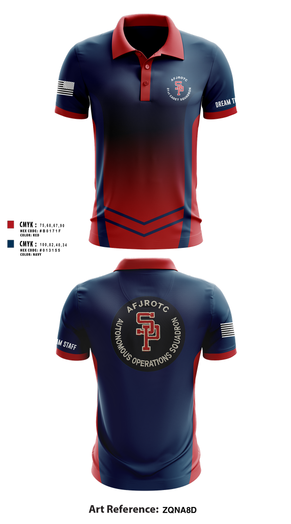 Short Sleeve Performance Polo, AFJROTC MS-081 DRONE TEAM, , Teamtime, Team time, sublimation, custom sports apparel, team uniforms, spirit wear, spiritwear, sports uniforms, custom shirts, team store, custom team store, fundraiser sports, apparel fundraiser