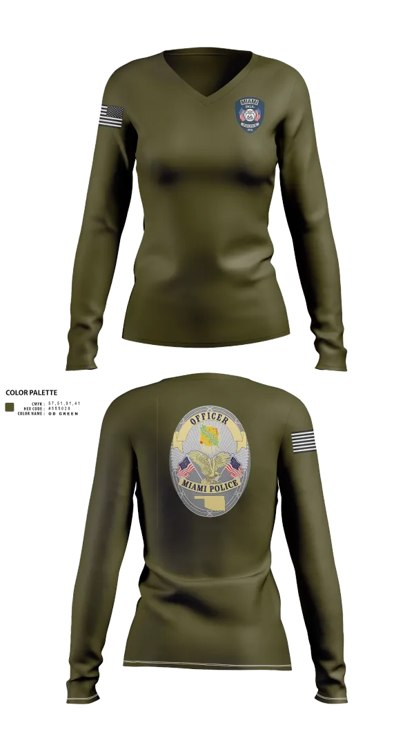 Womens Long Sleeve Vneck Shirt, MPD Patrol, , Teamtime, Team time, sublimation, custom sports apparel, team uniforms, spirit wear, spiritwear, sports uniforms, custom shirts, team store, custom team store, fundraiser sports, apparel fundraiser