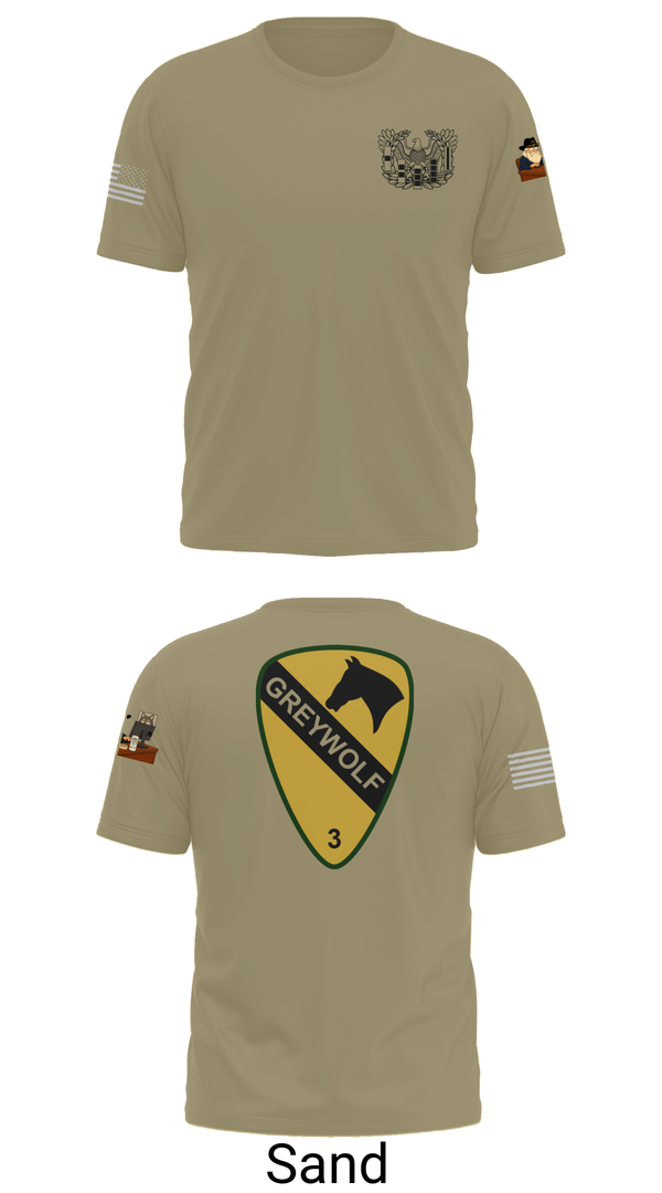 Old School Cotton Feel Shirt, 1st cav Div 3abct, , Teamtime, Team time, sublimation, custom sports apparel, team uniforms, spirit wear, spiritwear, sports uniforms, custom shirts, team store, custom team store, fundraiser sports, apparel fundraiser