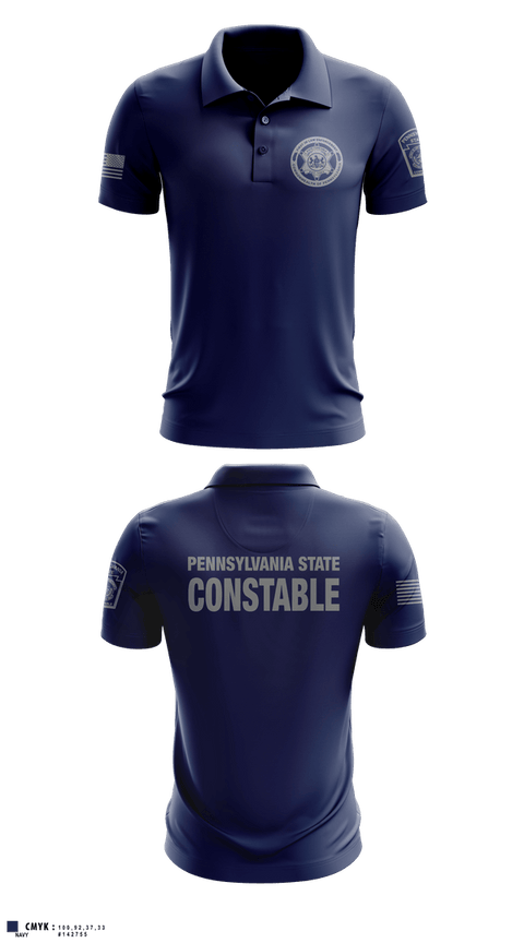 Short Sleeve Performance Polo, Pennsylvania State Constable, Police, Teamtime, Team time, sublimation, custom sports apparel, team uniforms, spirit wear, spiritwear, sports uniforms, custom shirts, team store, custom team store, fundraiser sports, apparel fundraiser