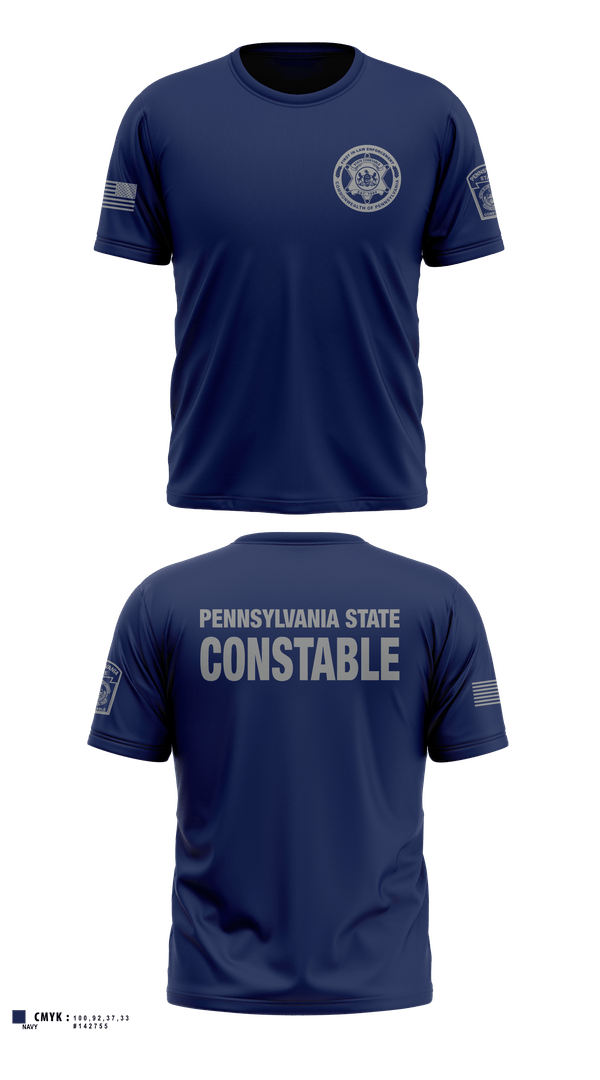 Old School Cotton Feel Shirt, Pennsylvania State Constable, Police, Teamtime, Team time, sublimation, custom sports apparel, team uniforms, spirit wear, spiritwear, sports uniforms, custom shirts, team store, custom team store, fundraiser sports, apparel fundraiser