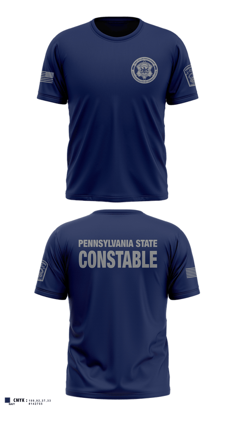 Old School Cotton Feel Shirt, Pennsylvania State Constable, Police, Teamtime, Team time, sublimation, custom sports apparel, team uniforms, spirit wear, spiritwear, sports uniforms, custom shirts, team store, custom team store, fundraiser sports, apparel fundraiser