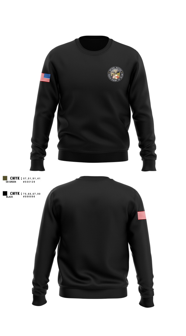 Crew Neck Sweatshirt, Joint Task Force- 6, Marines, Teamtime, Team time, sublimation, custom sports apparel, team uniforms, spirit wear, spiritwear, sports uniforms, custom shirts, team store, custom team store, fundraiser sports, apparel fundraiser