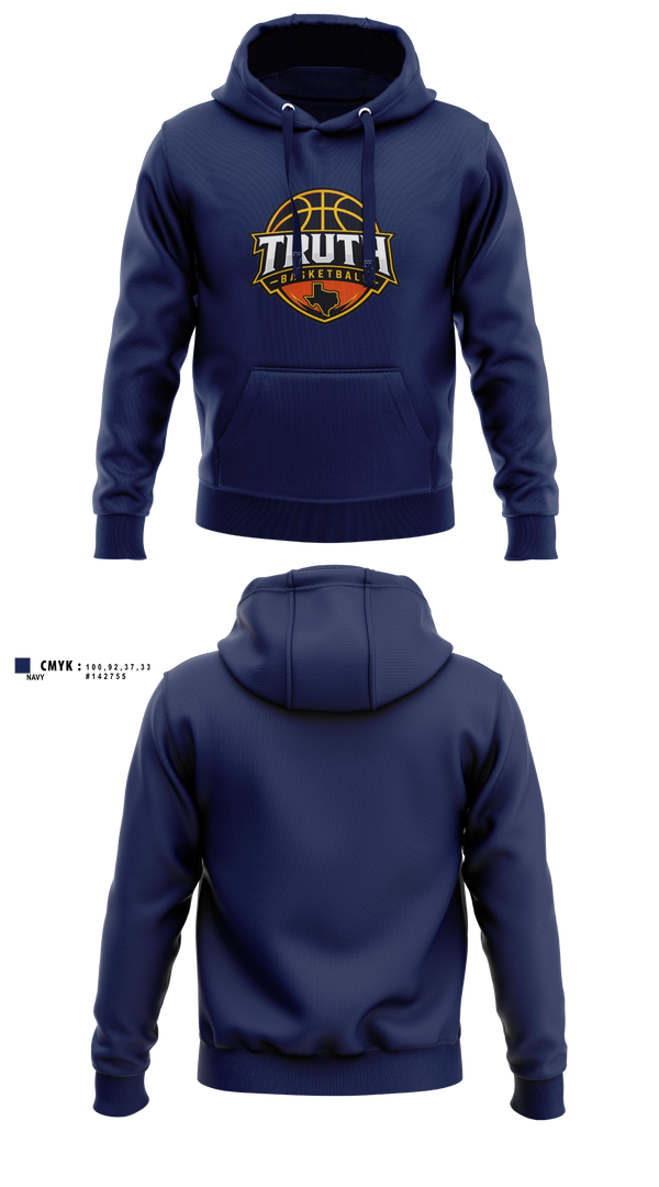 Hoodie, Truth Basketball, Women's Basketball, Teamtime, Team time, sublimation, custom sports apparel, team uniforms, spirit wear, spiritwear, sports uniforms, custom shirts, team store, custom team store, fundraiser sports, apparel fundraiser